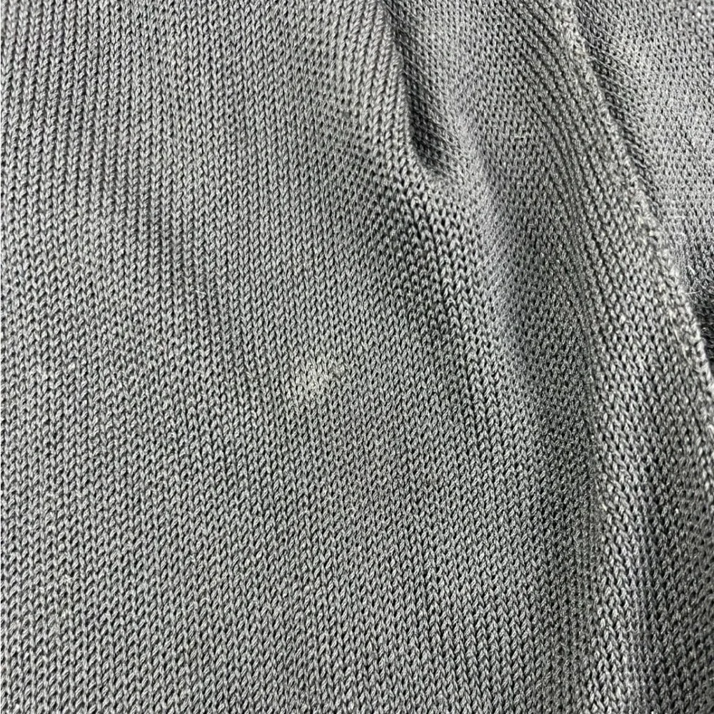 Lars Andersson Cardigan Women's 6 L Black Open Knit Long Sleeve Hooded, USA Made - Picture 7 of 8